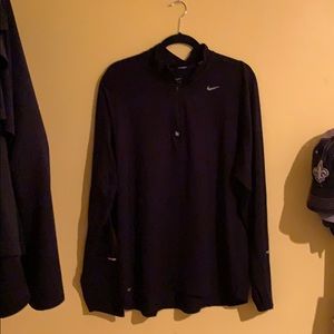 Men's black running nike sweater XL